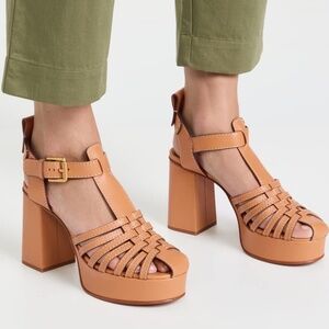 SEE BY CHLOE CILA SANDAL in SAND - NEW IN BOX